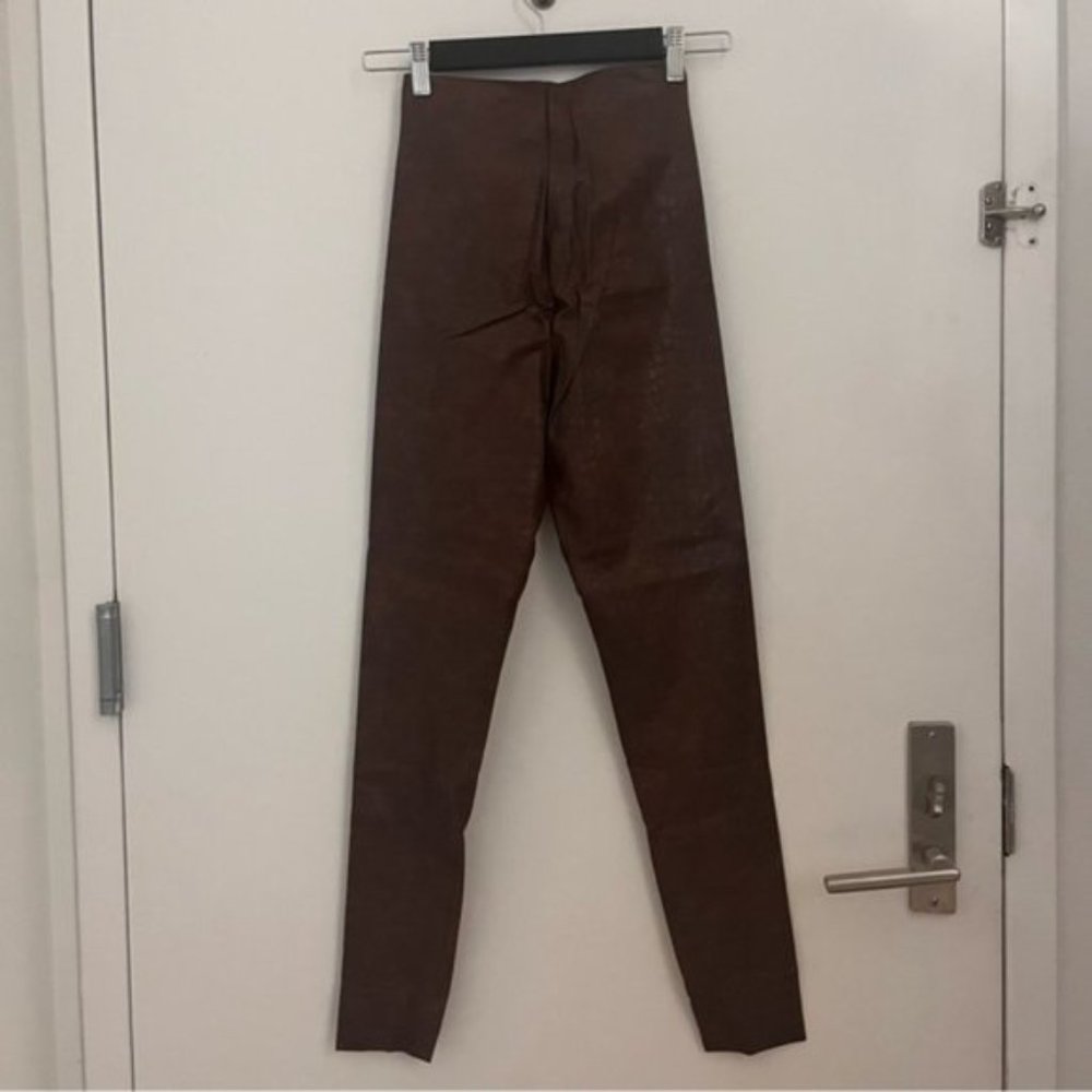 Commando Faux Leather Leggings in Color Brown Croc - Picture 5 of 5